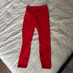 Red fabletics powerhold leggings